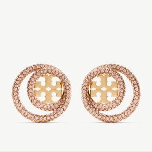 Tory Burch Miller double ring stud earrings
